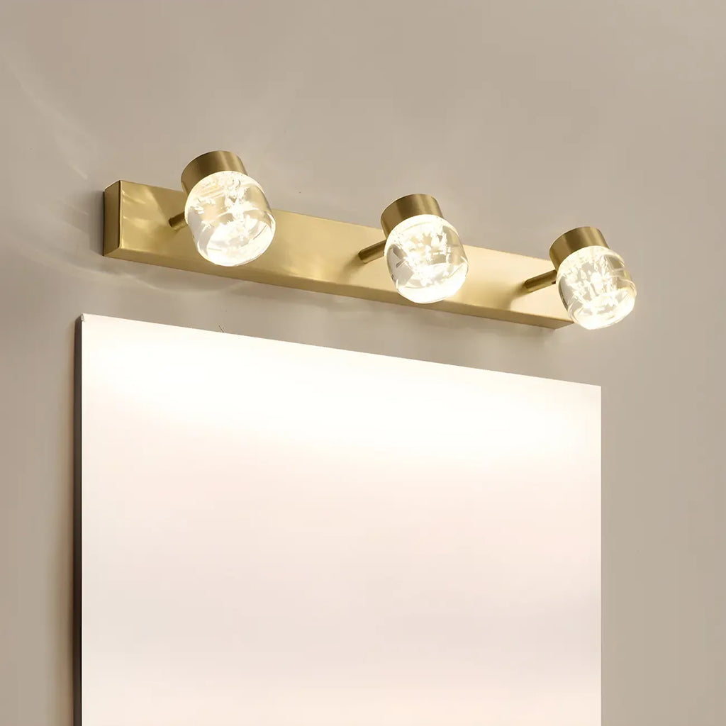 Modern Gold Metal Bathroom Vanity Light
