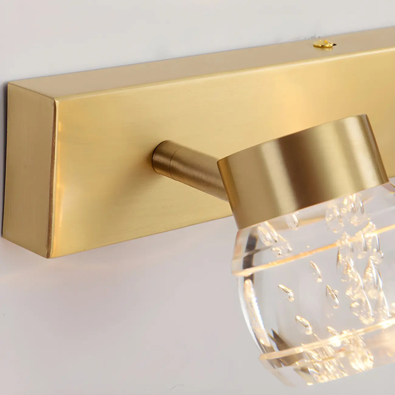 Modern Gold Metal Bathroom Vanity Light