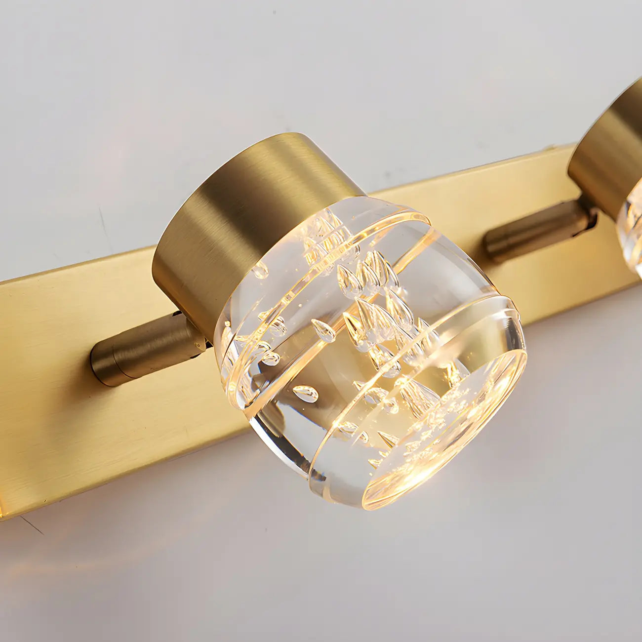Modern Gold Metal Bathroom Vanity Light