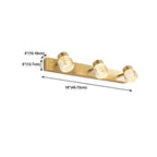 Modern Gold Metal Bathroom Vanity Light