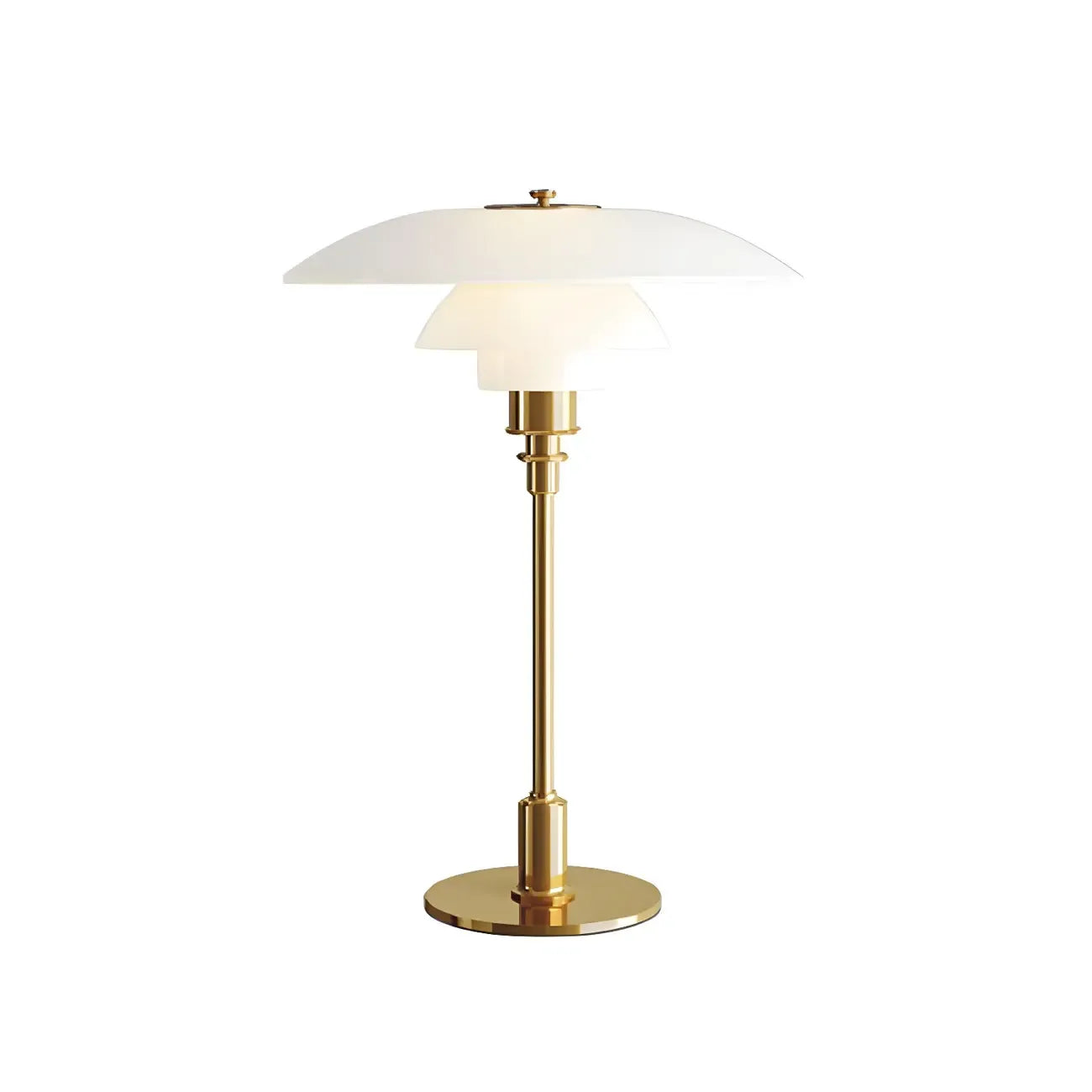 HomeyFad Post-Modern Tiered LED Table Lamp with Built-In Power