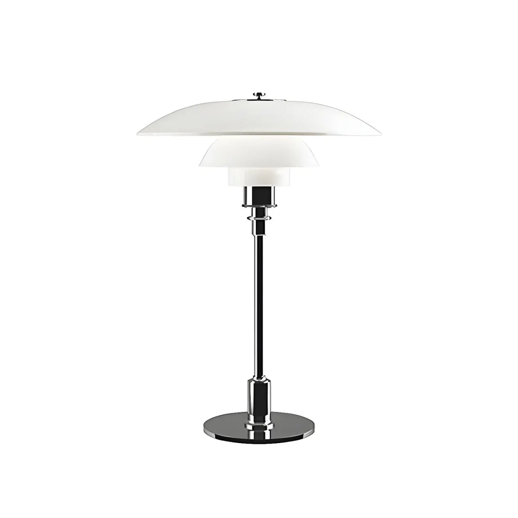 HomeyFad Post-Modern Tiered LED Table Lamp with Built-In Power