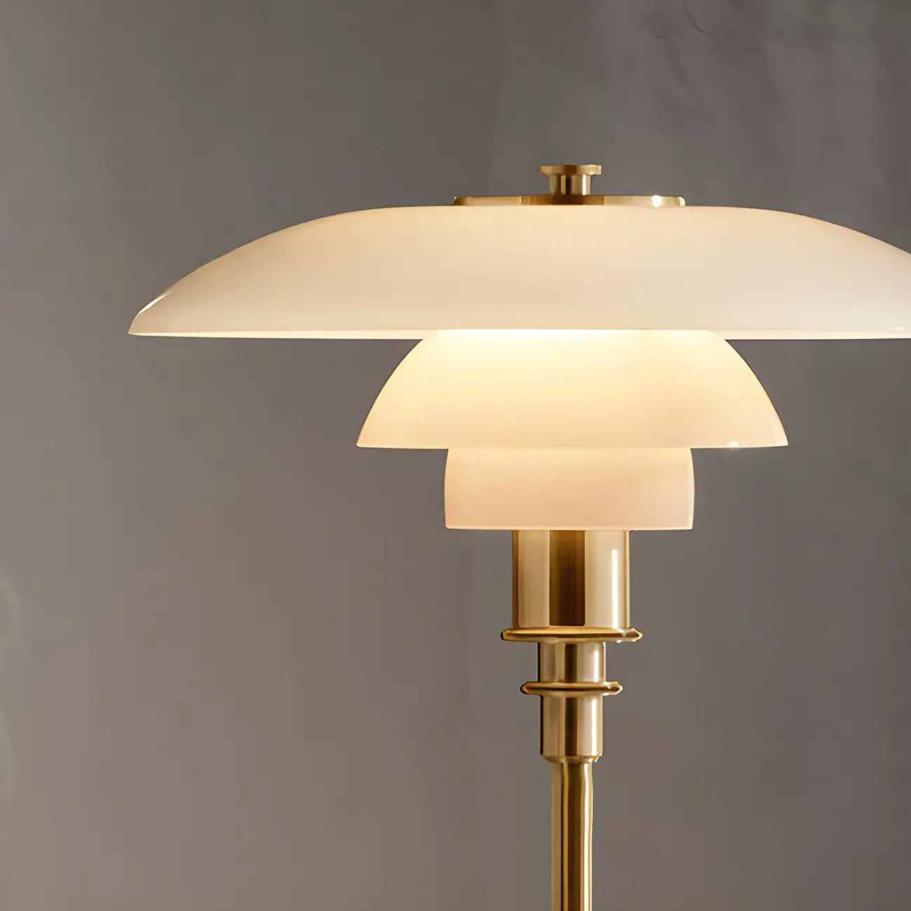 HomeyFad Post-Modern Tiered LED Table Lamp with Built-In Power