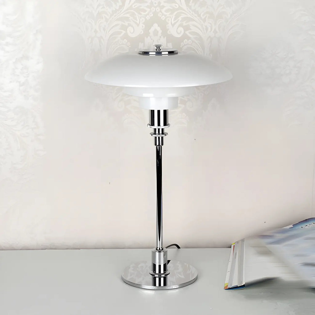HomeyFad Post-Modern Tiered LED Table Lamp with Built-In Power