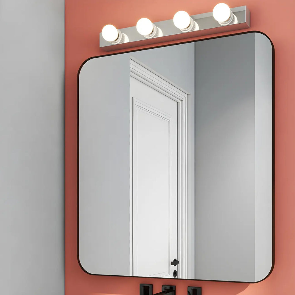 Modern Chrome Globe Bulb Bathroom Vanity Light