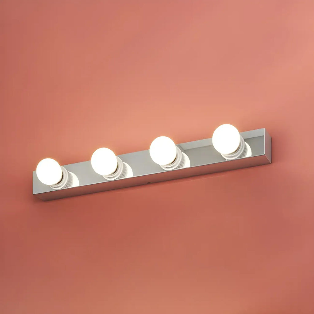 Modern Chrome Globe Bulb Bathroom Vanity Light