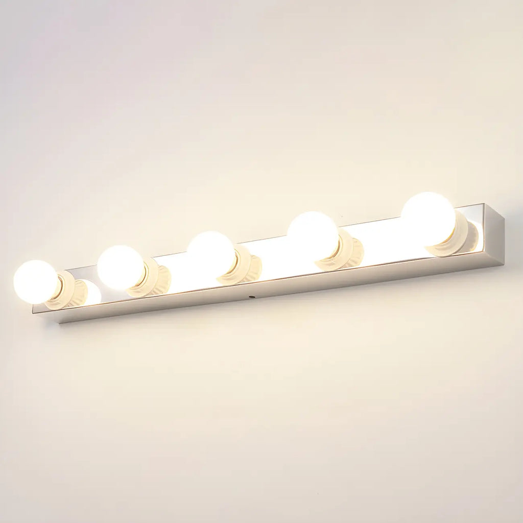 Modern Chrome Globe Bulb Bathroom Vanity Light