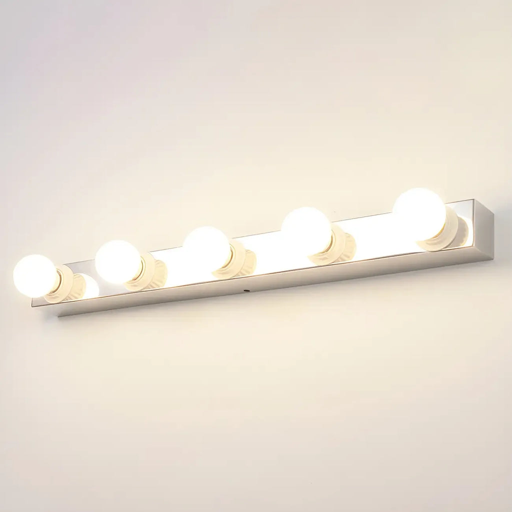 Modern Chrome Globe Bulb Bathroom Vanity Light