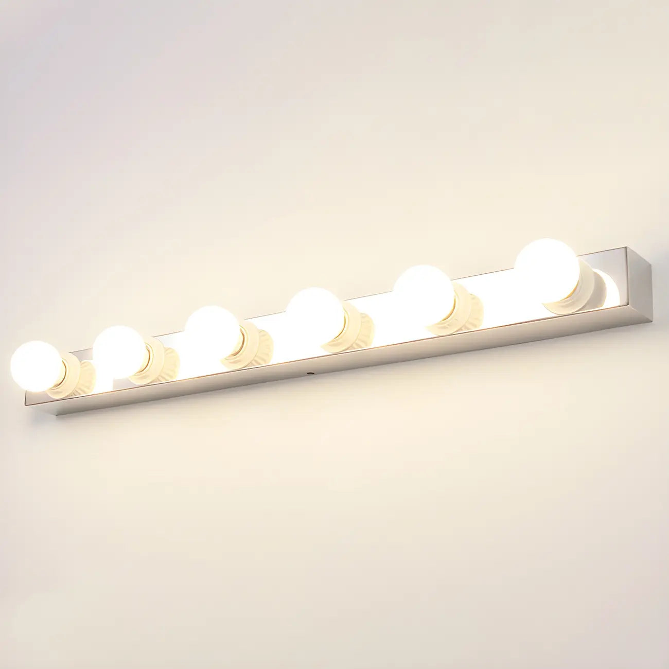 Modern Chrome Globe Bulb Bathroom Vanity Light