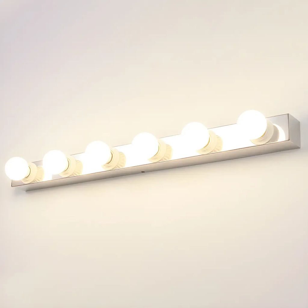 Modern Chrome Globe Bulb Bathroom Vanity Light