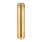 Modern Brass Oval Stone Wall Sconce Dimmable LED for Bedroom