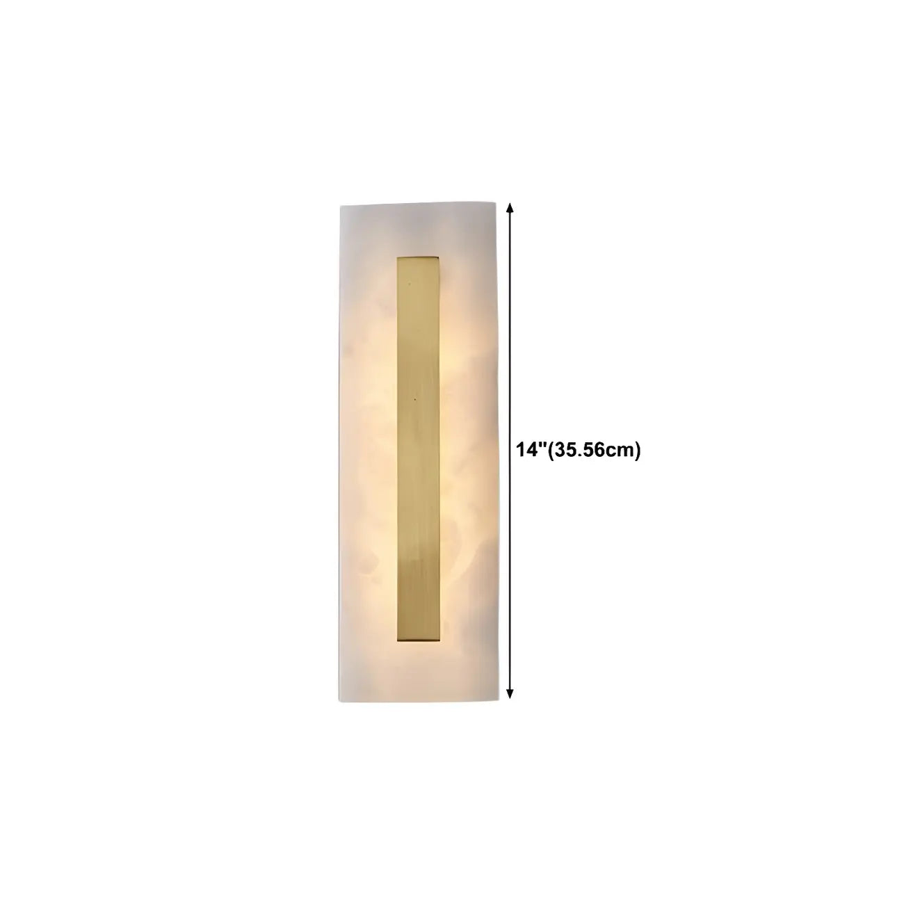 Modern Brass Oval Stone Wall Sconce Dimmable LED for Bedroom