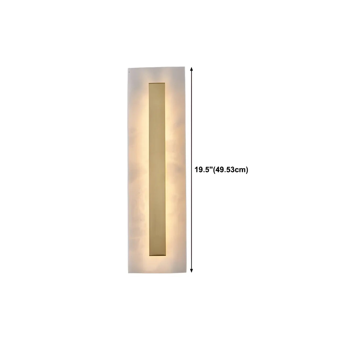 Modern Brass Oval Stone Wall Sconce Dimmable LED for Bedroom