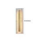 Modern Brass Oval Stone Wall Sconce Dimmable LED for Bedroom