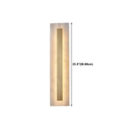 Modern Brass Oval Stone Wall Sconce Dimmable LED for Bedroom