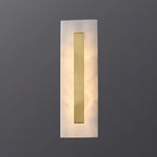 Modern Brass Oval Stone Wall Sconce Dimmable LED for Bedroom