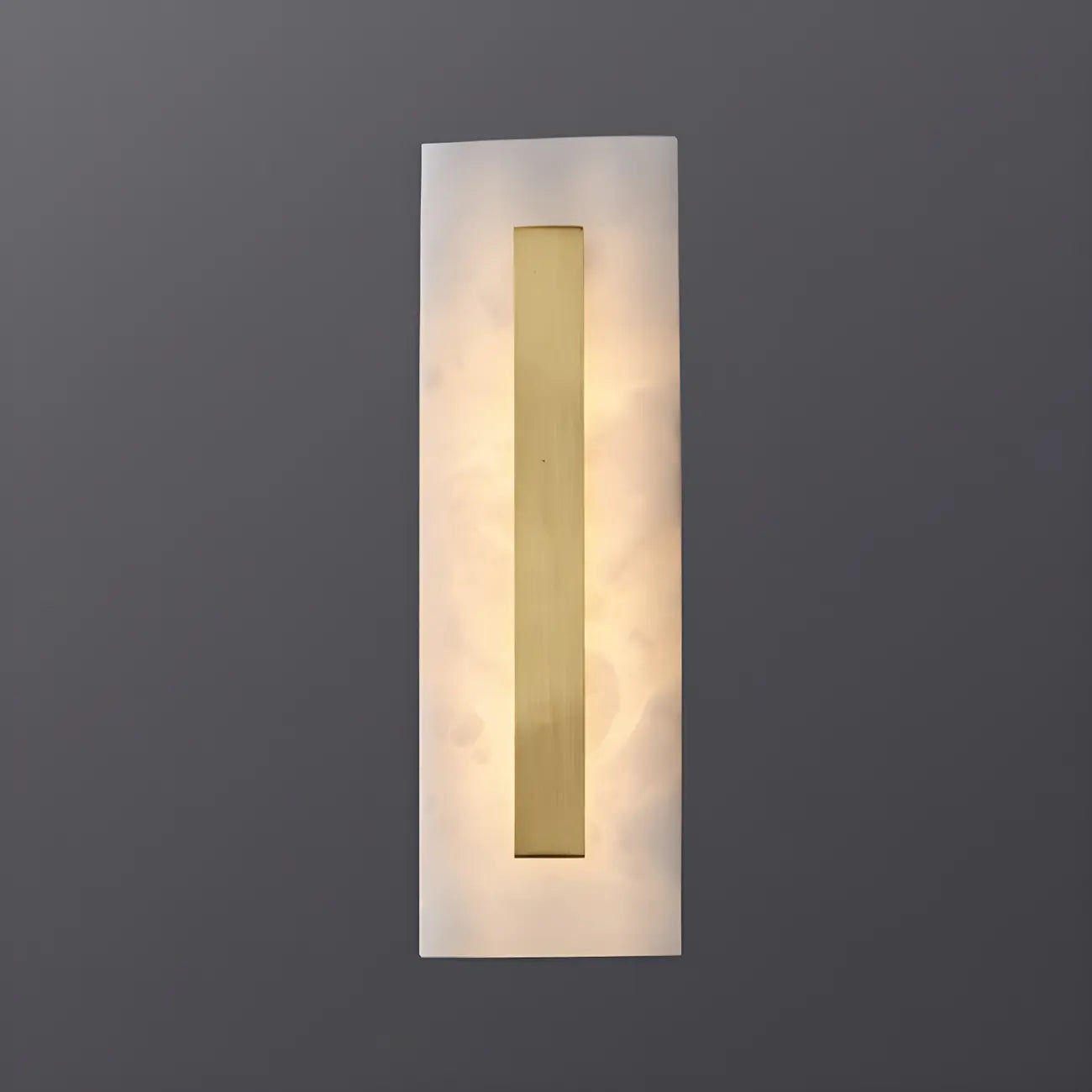 Modern Brass Oval Stone Wall Sconce Dimmable LED for Bedroom