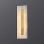 Modern Brass Oval Stone Wall Sconce Dimmable LED for Bedroom