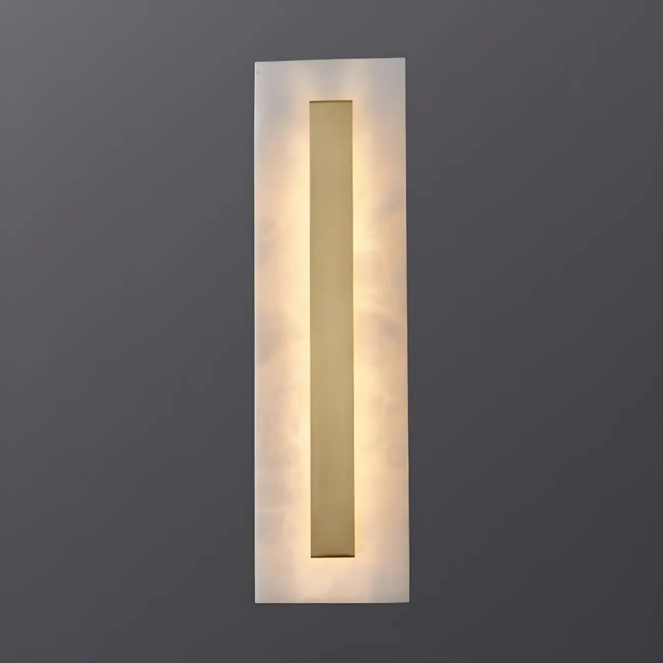 Modern Brass Oval Stone Wall Sconce Dimmable LED for Bedroom