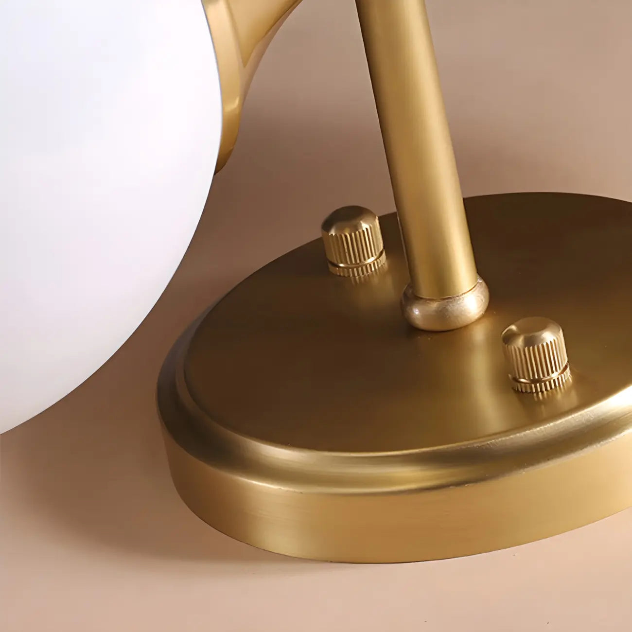 Gold Modern Dual Globe Glass Wall Vanity Light for Bathroom