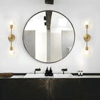 Modern 2-Light Globe Metal Bathroom Vanity Light