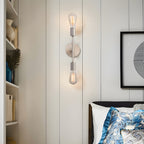 Modern 2-Light Globe Metal Bathroom Vanity Light