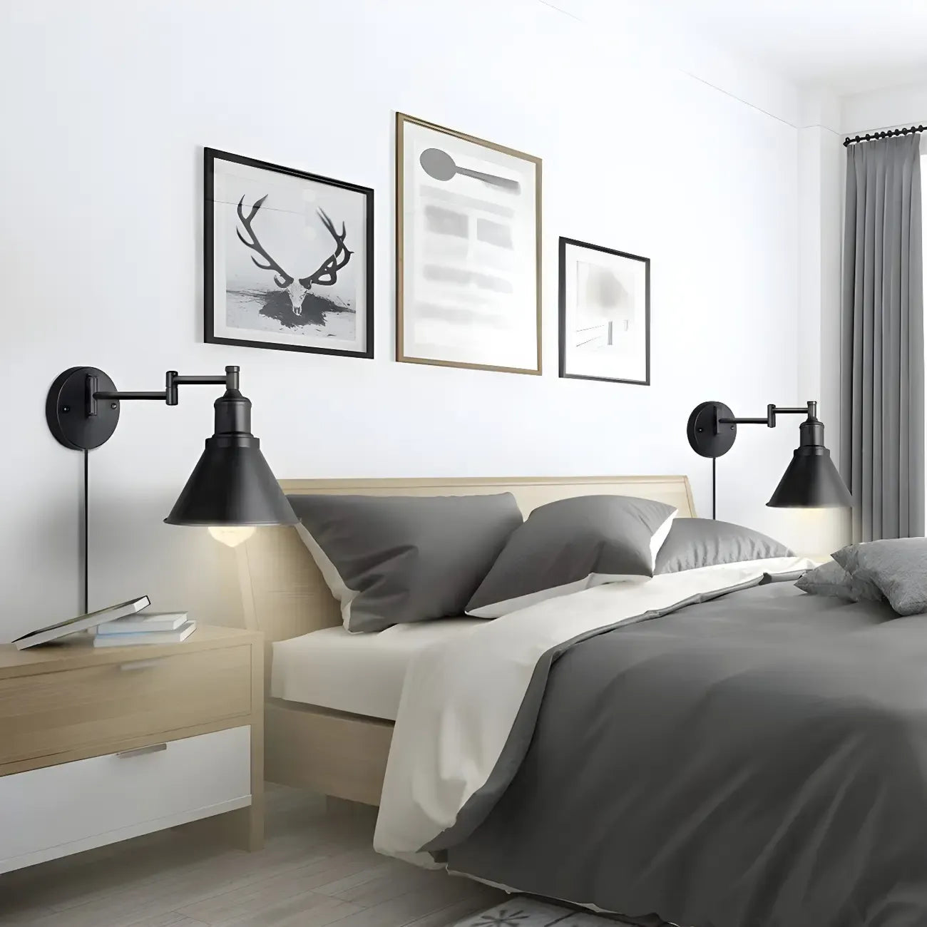 Cone Industrial Vanity Light for Bathroom Wall