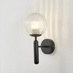 1-Light Modern Glass Globe Vanity Light for Bathroom