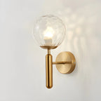 1-Light Modern Glass Globe Vanity Light for Bathroom