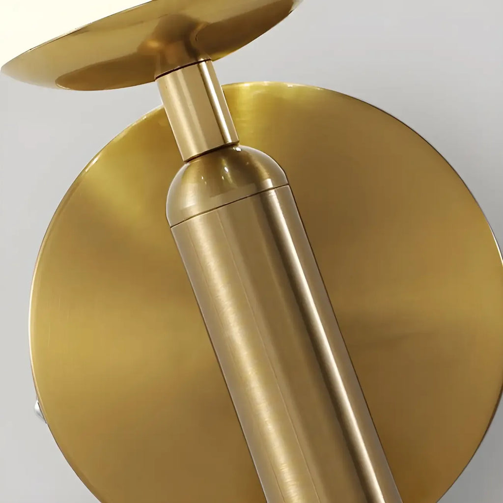 1-Light Modern Glass Globe Vanity Light for Bathroom