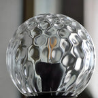 1-Light Modern Glass Globe Vanity Light for Bathroom