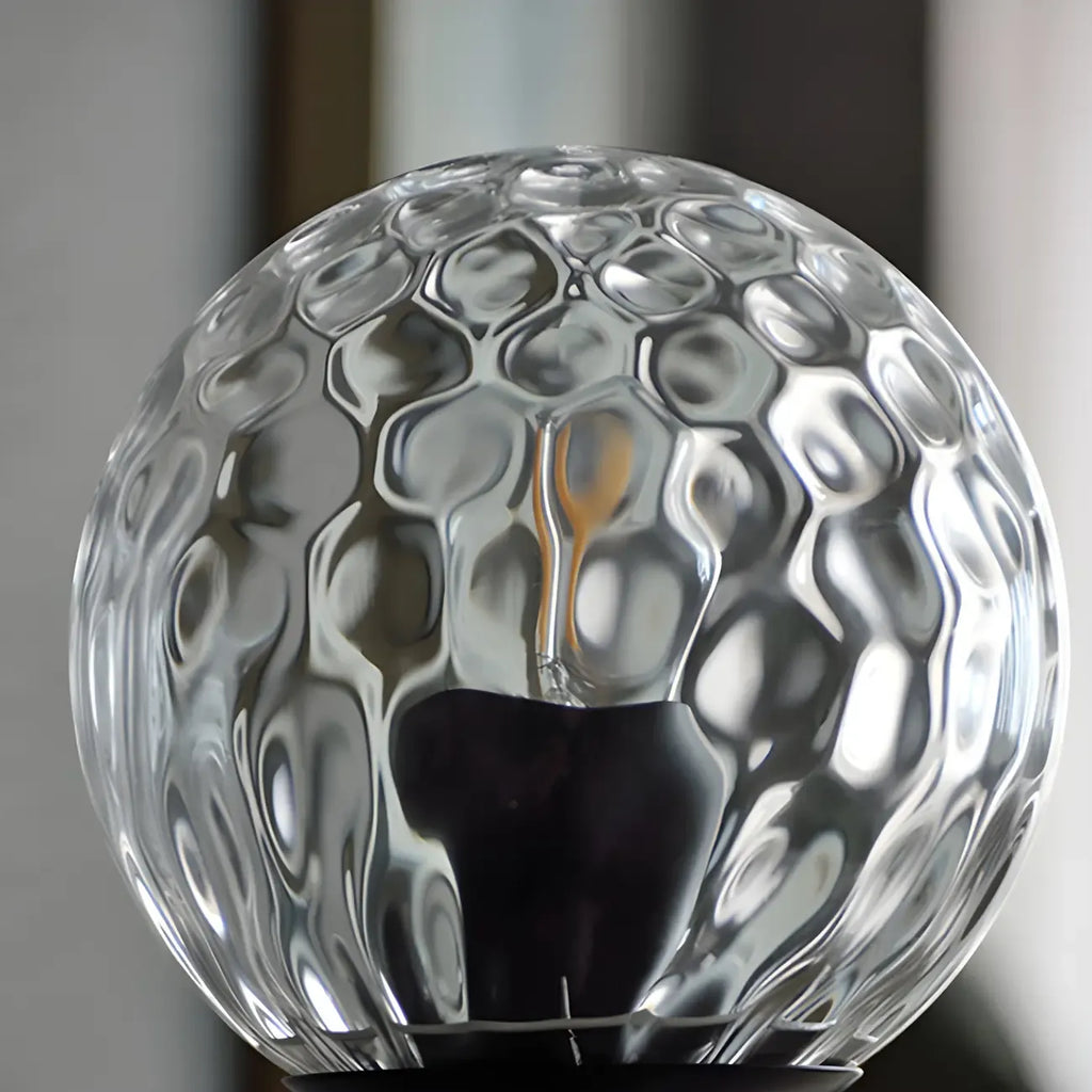1-Light Modern Glass Globe Vanity Light for Bathroom