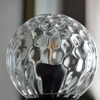 1-Light Modern Glass Globe Vanity Light for Bathroom