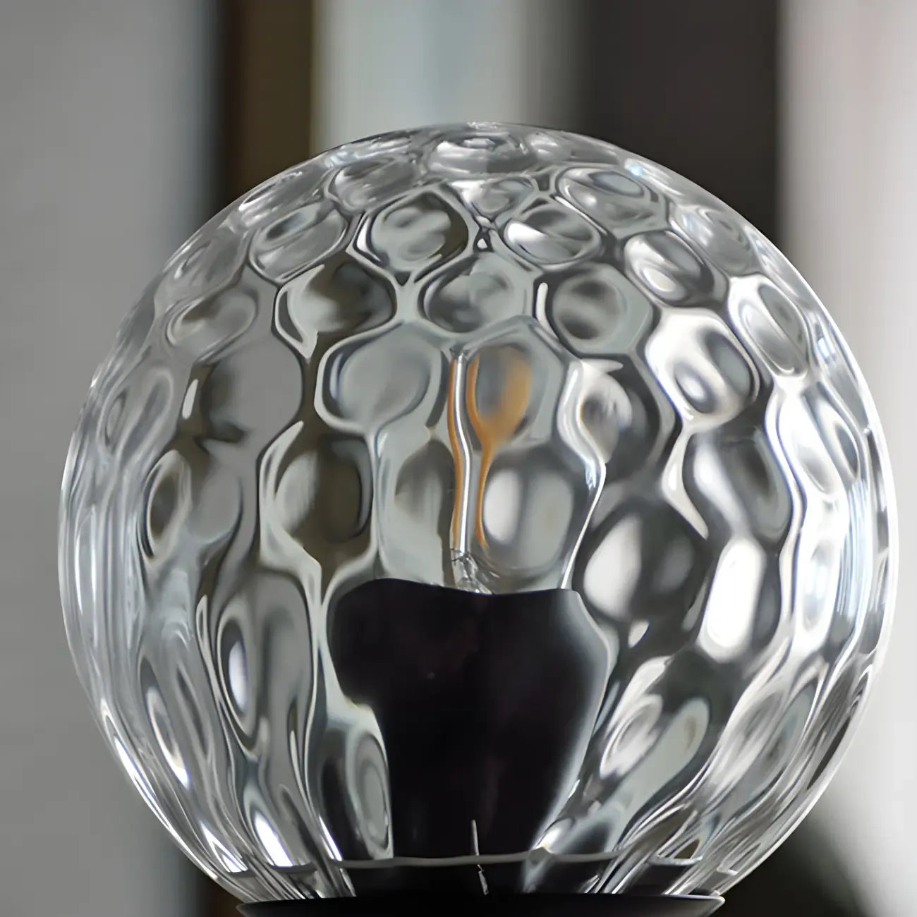 1-Light Modern Glass Globe Vanity Light for Bathroom