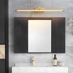 Glam Gold Metal LED Vanity Light with Acrylic Shade for Bathroom