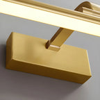 Glam Gold Metal LED Vanity Light with Acrylic Shade for Bathroom