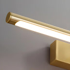 Glam Gold Metal LED Vanity Light with Acrylic Shade for Bathroom