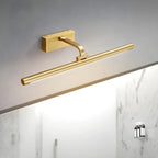 Glam Gold Metal LED Vanity Light with Acrylic Shade for Bathroom