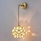Modern Flower Prismatic Glass Arc Vanity Light