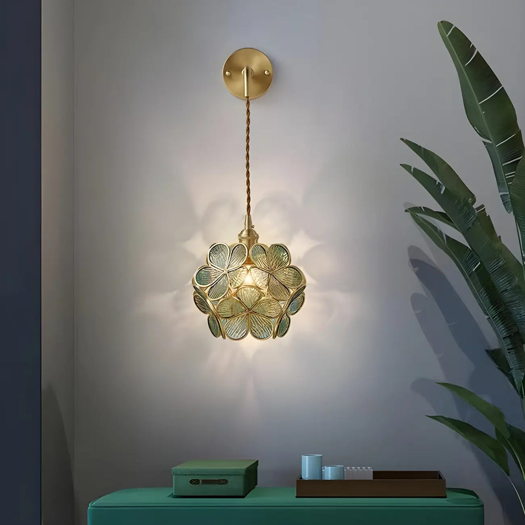 Modern Flower Prismatic Glass Arc Vanity Light