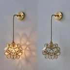 Modern Flower Prismatic Glass Arc Vanity Light