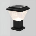 Bronze Acrylic Modern Solar Pyramid Outdoor Post Lights