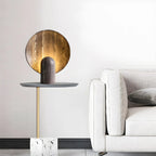 Modern Art Deco Stone Table Lamp for Bedroom