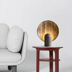 Modern Art Deco Stone Table Lamp for Bedroom
