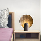 Modern Art Deco Stone Table Lamp for Bedroom