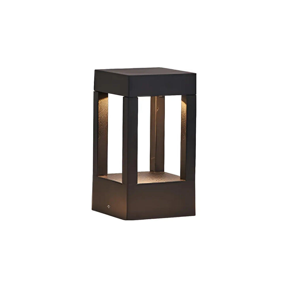 Wired Geometric Simple Metal Post Cap Light