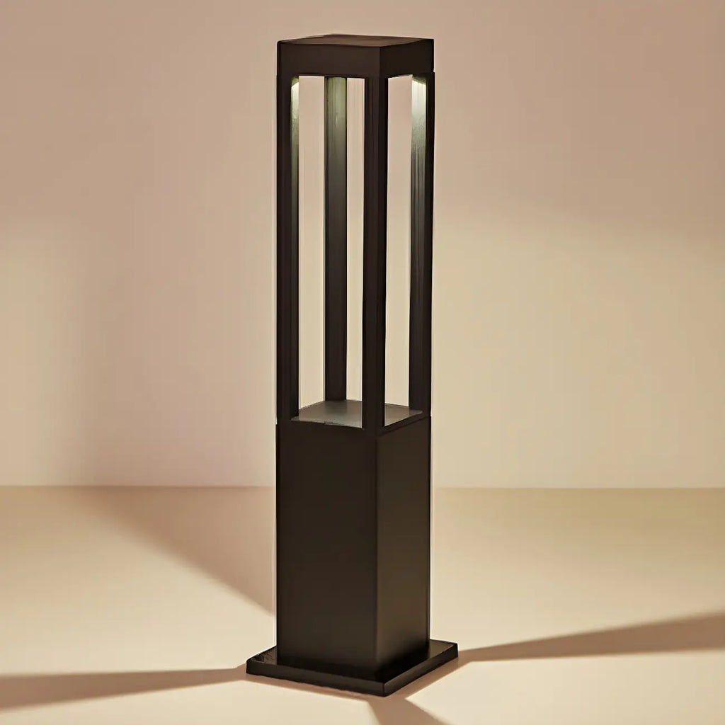 Wired Geometric Simple Metal Post Cap Light