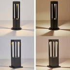 Wired Geometric Simple Metal Post Cap Light