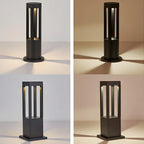 Wired Geometric Simple Metal Post Cap Light