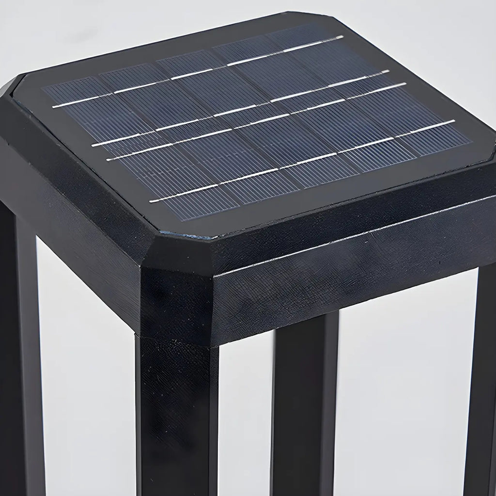 Wired Geometric Simple Metal Post Cap Light